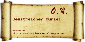 Oesztreicher Muriel névjegykártya